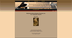 Desktop Screenshot of konkursy.miedzynarodowe.chopin.pl